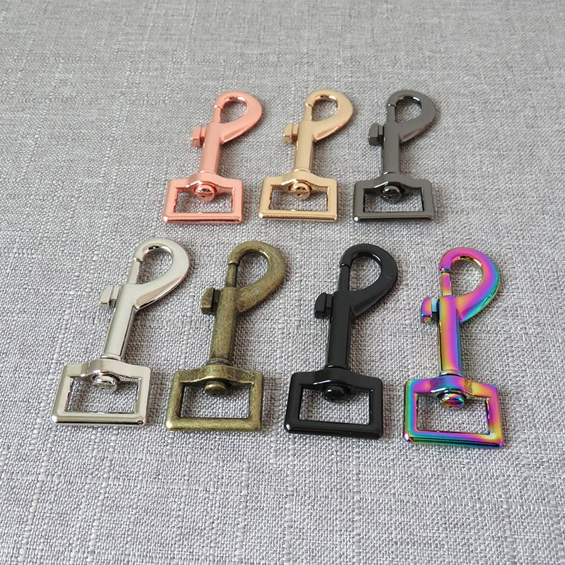 

100pcs Wholesale 20mm Webbing Metal Carabiner Belt Buckle For Bag Dog Leash Straps Clip Hook Sewing DIY Accessory Clasp Hardware