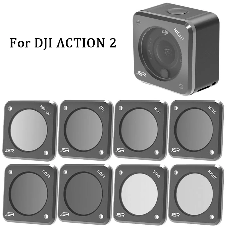 For DJI Action2 DJI CPL polarizing filter ND filter NDPL filter UV filter Magnetic bonding sports camera accessories