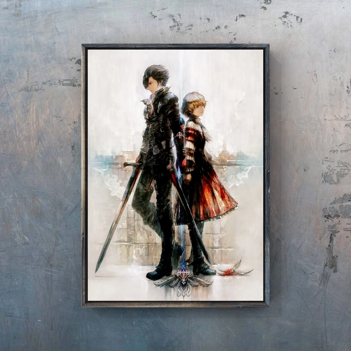 Final Fantasy 16 Video Game Poster PC,PS4,Exclusive Role-playing RPG Game Canvas Custom Poster Alternative Artwork Gift