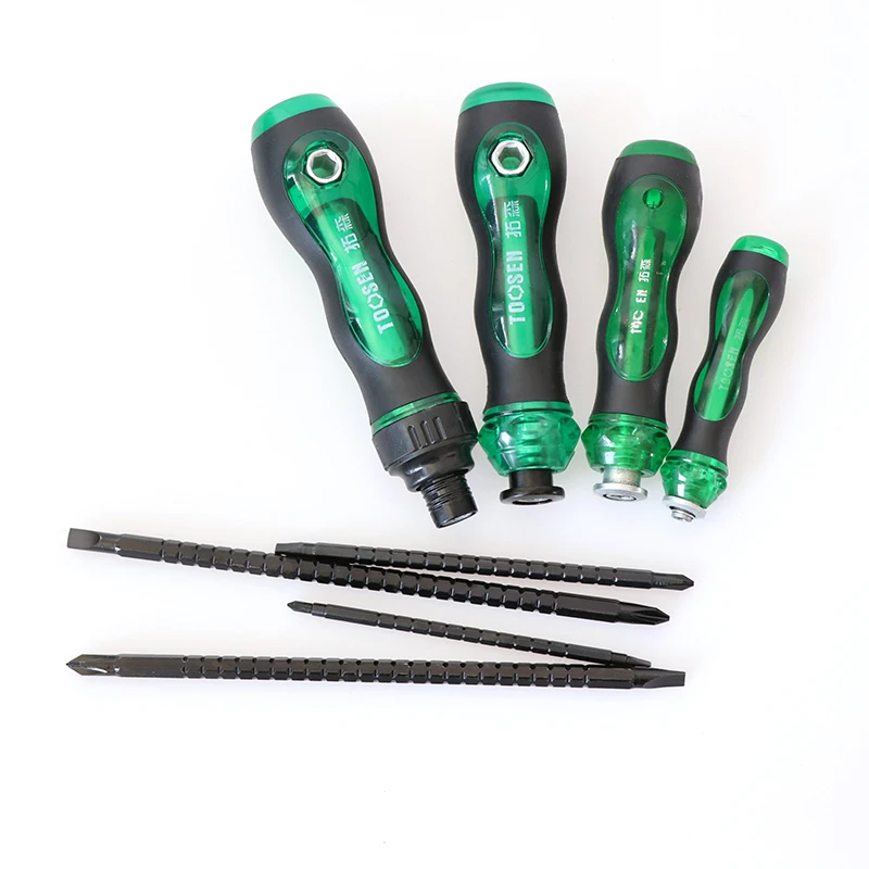 Phillips Screwdriver Set Double Head Dual Use Telescopic Slotted Screw Driver Bits Precision Impact Magnetic Ring Screwdrivers