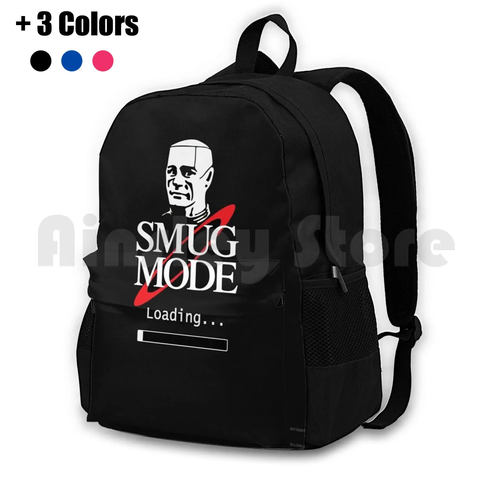 Smug Mode Smeg Head Red Dwarf Kryten Outdoor Hiking Backpack Waterproof Camping Travel Smeg Head Better Dead Than Smeg Red