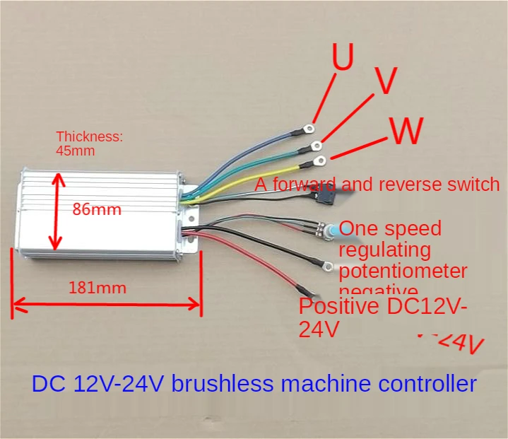 

C12V-24V brushless motor controller high-power brushless motor driver 500W 30A