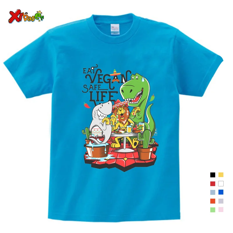 T-shirt à manches courtes pour enfants, vêtements d'été pour garçons et filles, hauts blancs imprimés, tenue en coton pour enfants de 2 à 8 ans