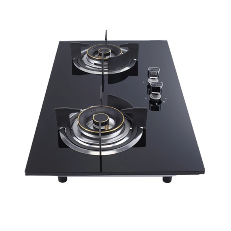 Home Fierce fire stove Desktop embedded dual-use gas stove Aluminum alloy edge cooker stove Thermocouple extinguishing protectio