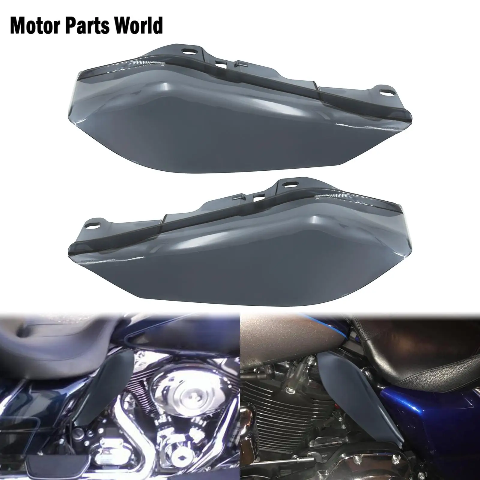 

Motorcycle Engine Heat Shield Mid-Frame Air Deflector Trim For Harley Touring Road King Street Glide FLHX Electra Glide 2009-16