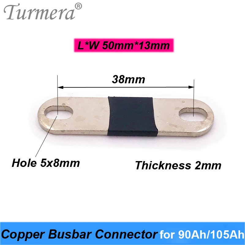 Turmera Copper BusBars Connector for 3.2V Lifepo4 Battery 90Ah 105Ah Assemble for 36V E-Bike  and Uninterrupted Power Supply 12V