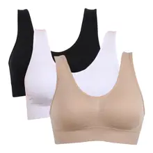 3 Pack Plus Size Seamless Wireless Bras #4