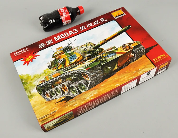 1:35 Modern American M60A3 Main Battle Tank  Military Electric Assembly Model Armored Vehicle