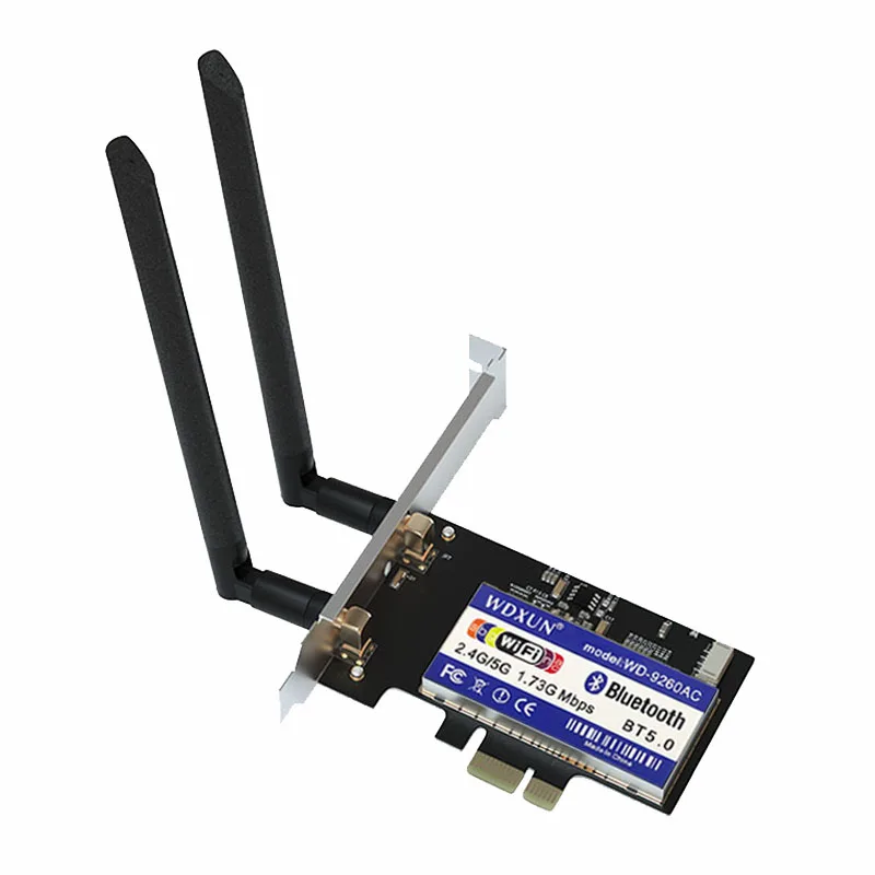 سطح المكتب إنتل 9260ac 9260ngw 1730 150mbps pci-e بكيي 1x WiFi محول MU-MIMO بلوتوث 5.0 لاسلكية-AC 9260ac