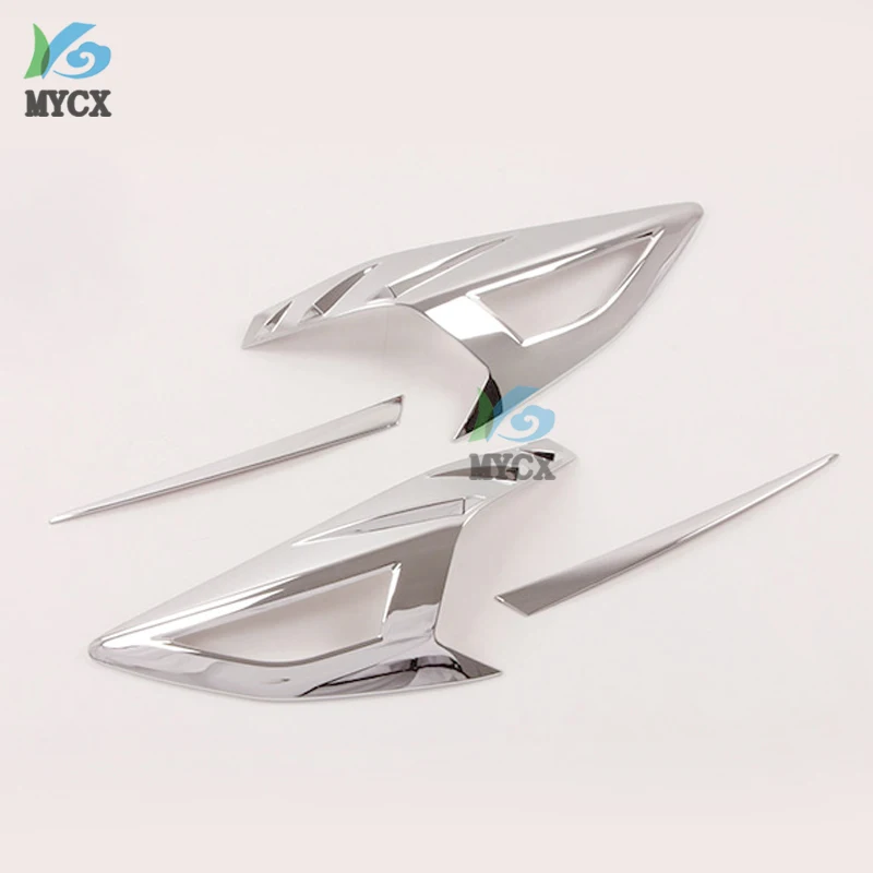

HOT For Hyundai Elantra 2019 2020 4PCS ABS Chrome Rear Tail Light Lamp Cover Trim