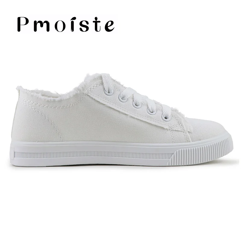 Women sneakers Big size 35-43 Canvas shoes Woman White/Blue/Black Casual Shoes Female Summer Anti Slip Lace Up Tennis Zapatillas