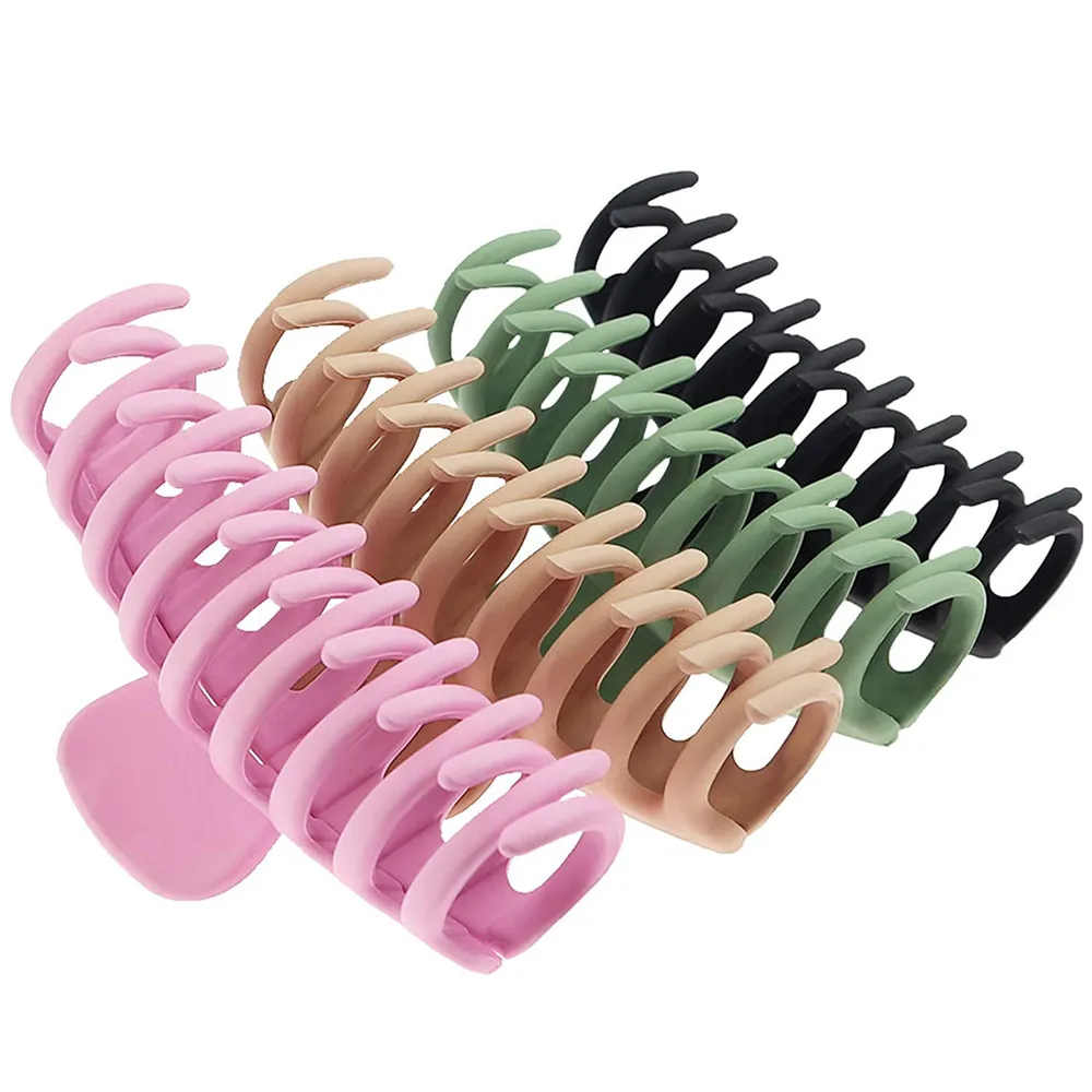 Gaodear Big Hair Claw Clips 4 Inch Nonslip Large Claw Clip Women Girls Thin Hair 90's Strong Hold Hair Clips For Thick Hair