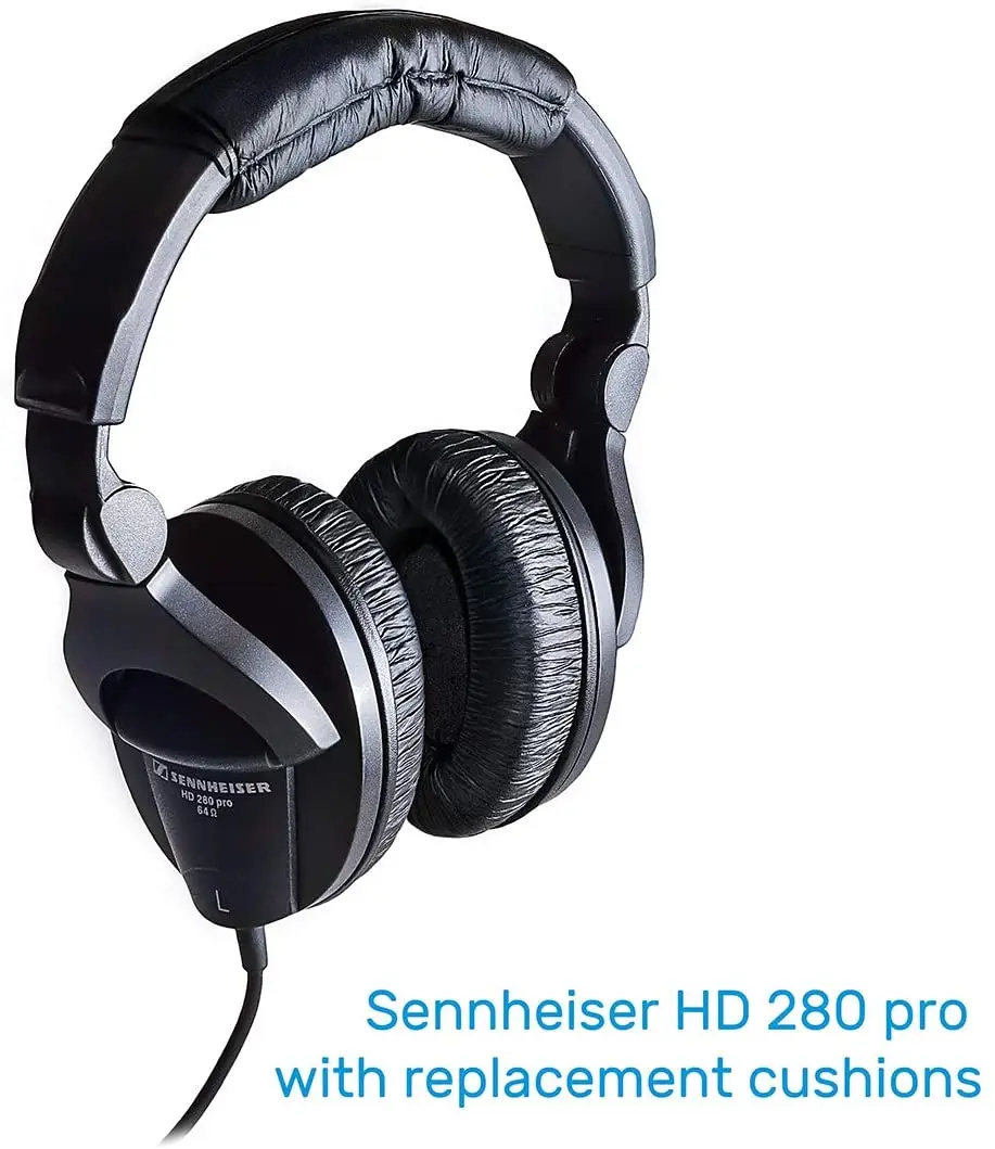منصات متوافقة مع Sennheiser HD280 وسادات الأذن و عقال الوسادة عدة استبدال ل HD 280 (برو) HMD280 بطانة للأذن سماعات