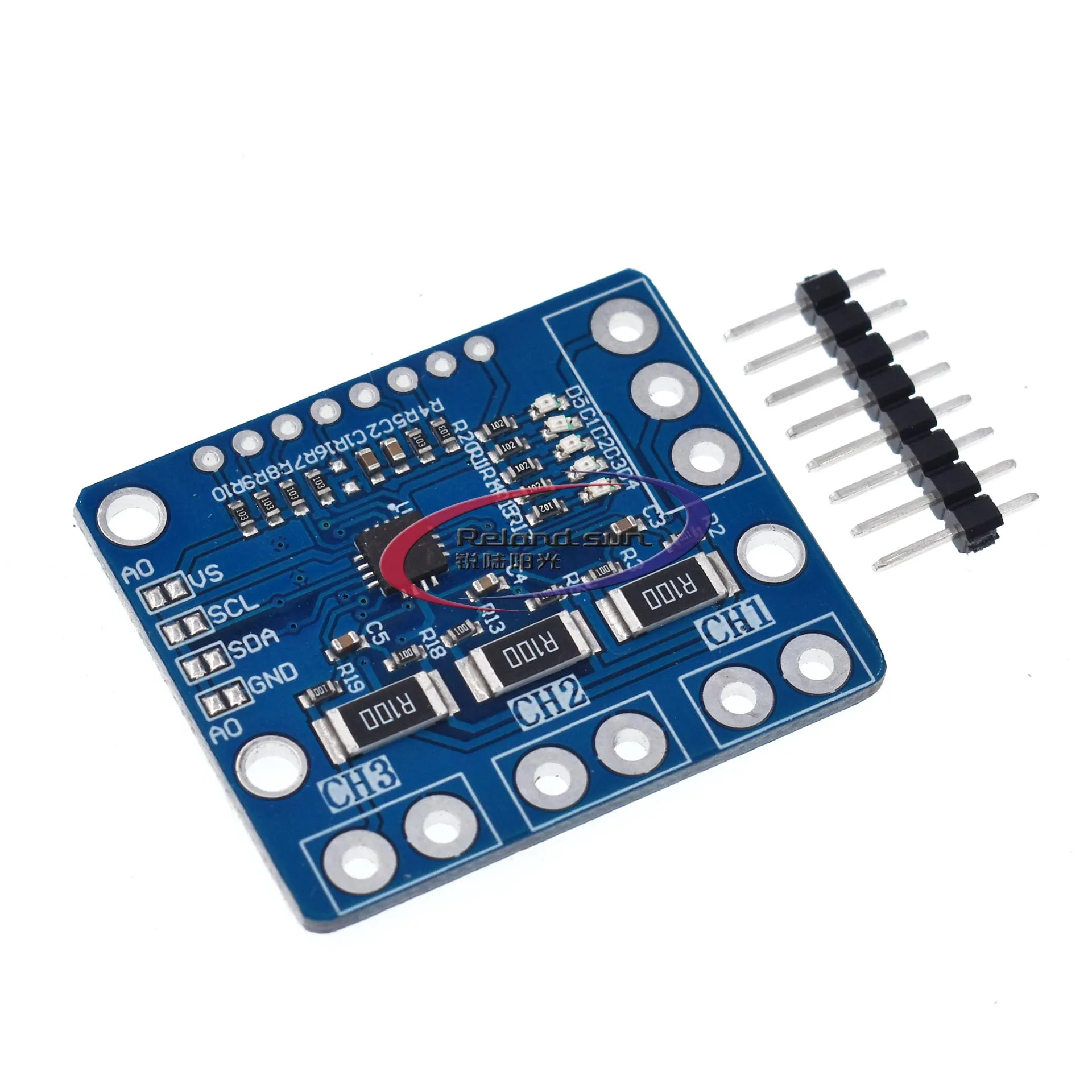 I2c Smbus Ina3221 Triple-Channel Shunt Stroom Voeding Spanning Monitor Sensor Board Module Vervangen Ina219 Met Pinnen