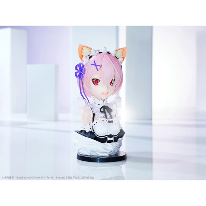 Resin Figure Kit 1/3 Re:ZERO Starting Life In Another World  Ram Bust  Unpainted Garage Resin Kit Model GK