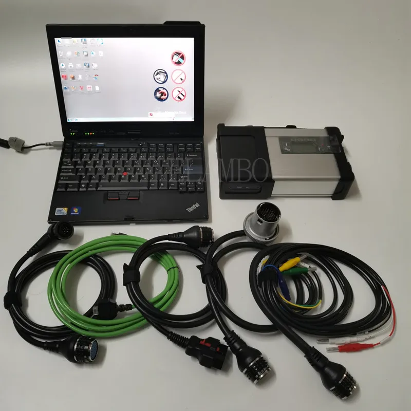 

СКАНЕР MB Star C5 SD Connect OBD2 с новейшим программным диагностическим инструментом и 4G-сканером для ноутбука X200T ДЛЯ 12 В 24 В