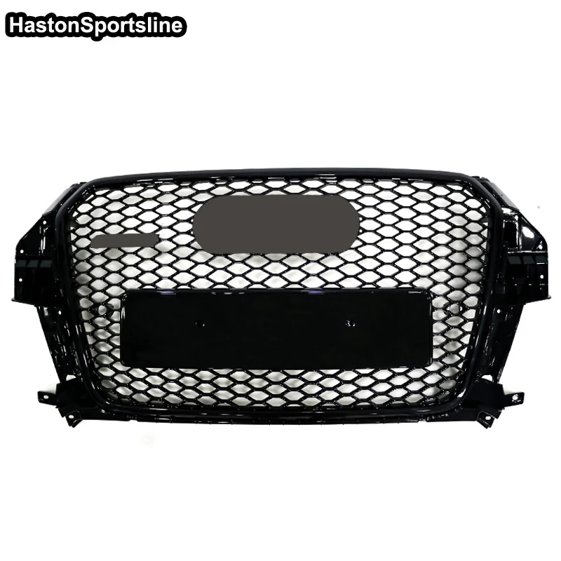 Q3 Front Sport Honeycomb Hood Grill for Audi Q3 SQ3 Sline 2013-2015 Car Styling Accessories