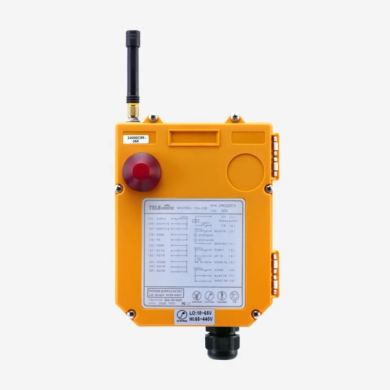 Industrial Remote Control F24-10S Hoist Crane Lift Button Switch 10 buttons 1 receiver 2 transmitters for truck hoist crane