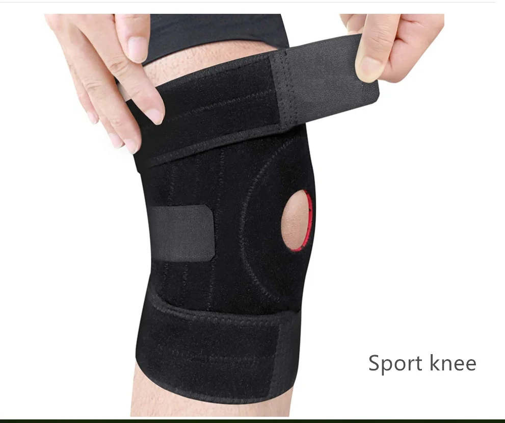 A056 Sport knee  Knee Pads Support Sleeve Basketball Volleyball Brace Training Fitness Protector