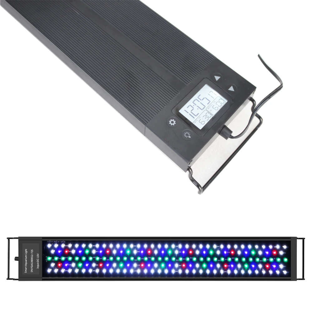 

30/45/60CM Lighting Aquarium LED Light Sunrise Daylight Moonlight Adjustable Timer Adjustable Brightness Fish Tank Light