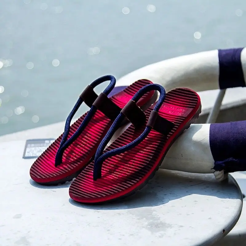 Zapatillas de Anime para hombre, Chanclas de Luffy, sandalias de playa antideslizantes de verano, zapatos Casuales