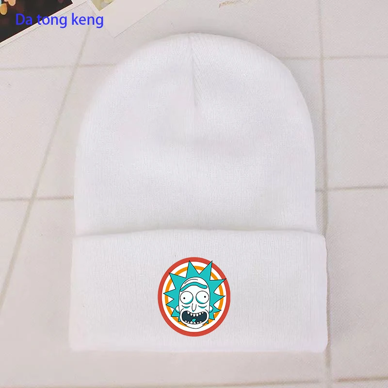 Japan Anime Casual Beanies for Men Women Knitted Winter Hat Solid Hip-hop Skullies Bonnet Unisex Cap