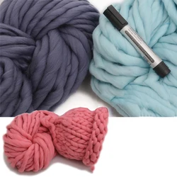 250g/ball Thick Woolen Yarn Iceland Bulky Knitting Wool Hats Blankets Roving Handmade Throw DIY Material