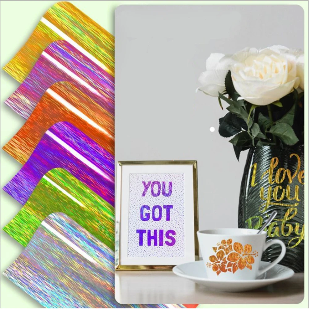 

Laser Holographic Sticker Permanent Vinyl Self Adhesive Vinyl Transfer Paper For Craft Cutters,Vinyl Cutter,Sign Plotters