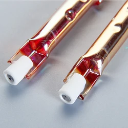 HoneyFly 2pcs Gold Coated Infrared Halogen Lamp Bulb 250W 220-240V R7S Quartz Near IR Heating Element Drying