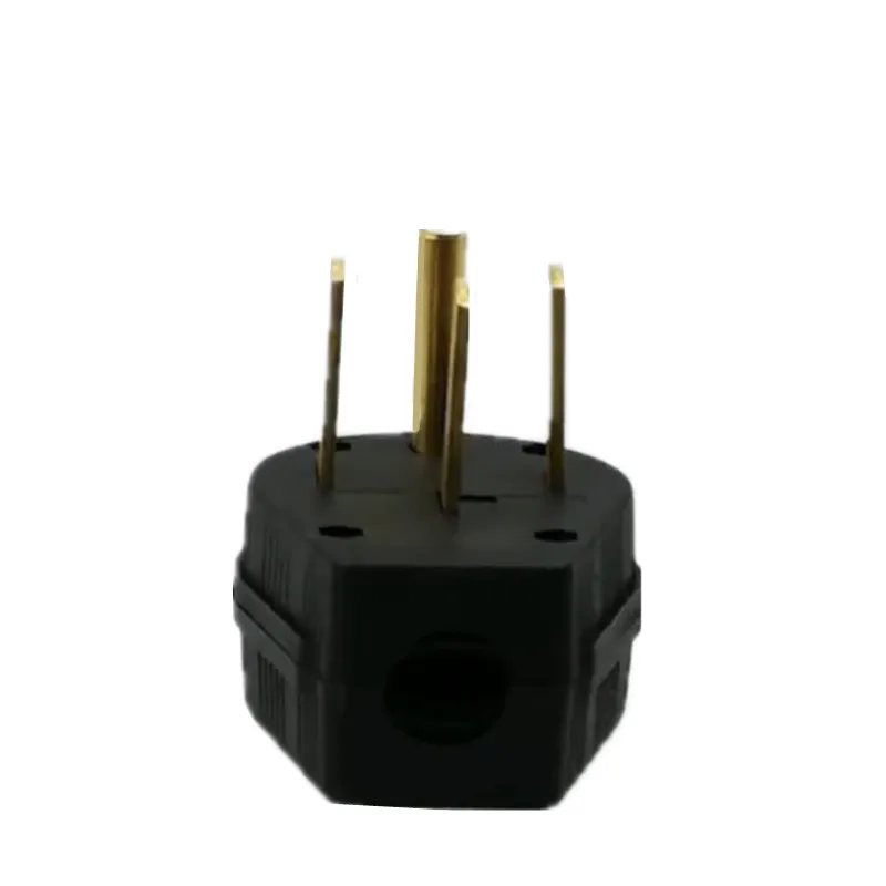 Black UL 50A 250V 125V NEMA L14-50P L14-50R Industrial twist lock power plug 4Pole panel Receptacle Connector Male female socket