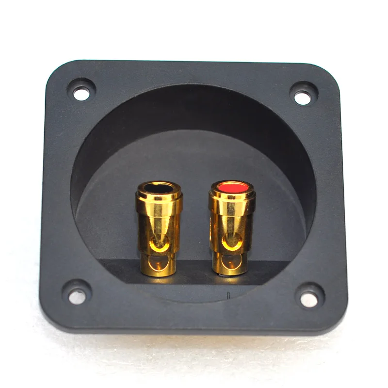 High quality 68mm outer positive inner circle 204A speaker junction box two-position terminal press copper post