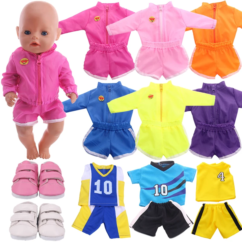 Doll Clothes Football Soccer Shoes Sneakers Fit 18 Inch American&43cm Baby New Born Doll Reborn Logan Boy Generation Girl Toy