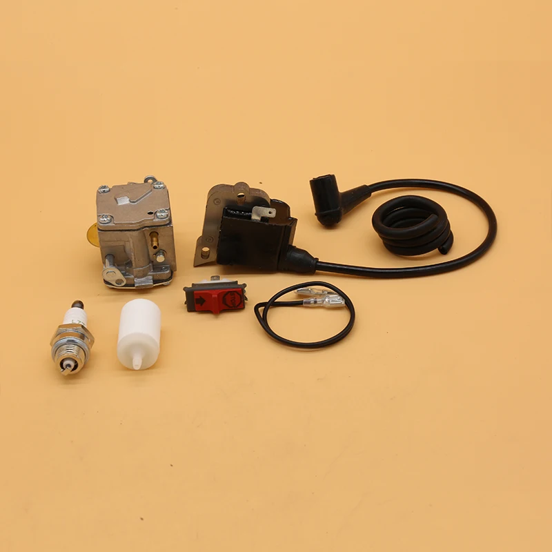 Ignition Coil คาร์บูเรเตอร์สวิทช์ Spark Plug การใช้กรองสำหรับ HUSQVARNA 266 268 272 XP 272XP Garden Chainsaw อะไหล่เครื่องยนต์อะไหล่