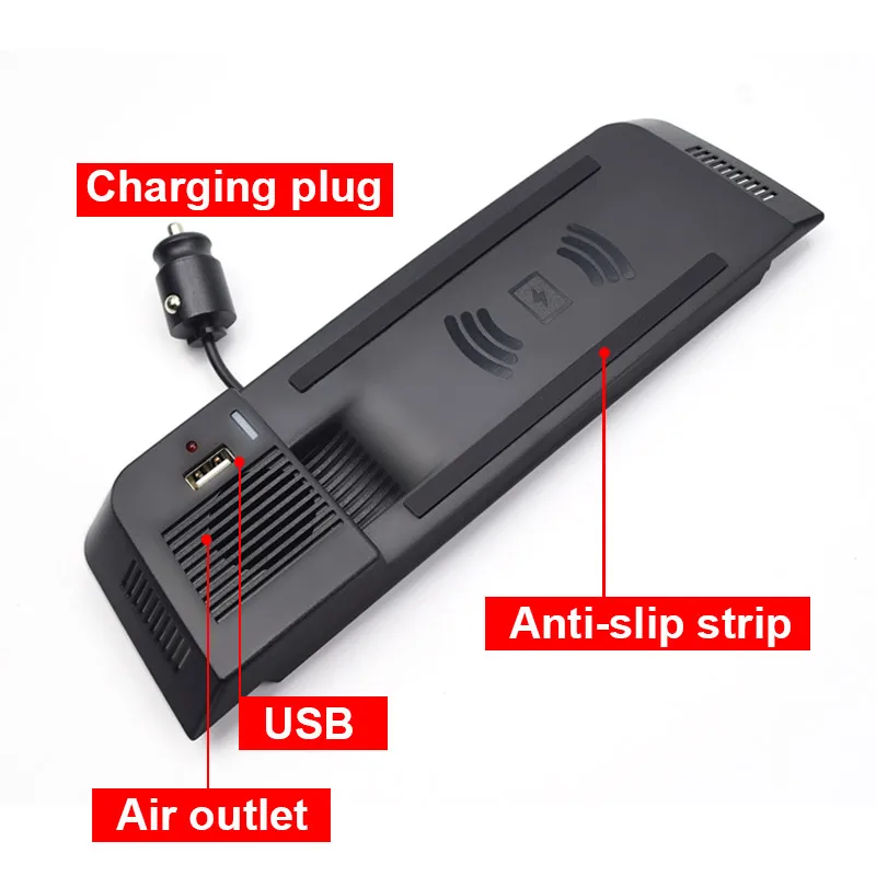 รถผู้ถือโทรศัพท์ Wireless Charger สําหรับ Audi Q5 อุปกรณ์เสริม 15 วัตต์ไร้สายชาร์จแผงอะแดปเตอร์ Auto Parts 2008-2017