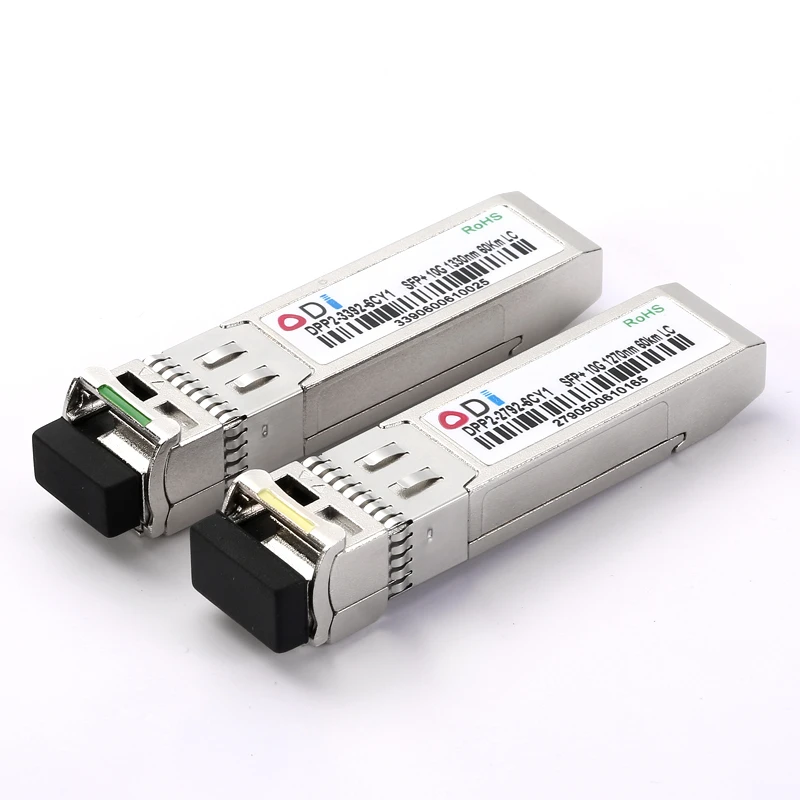 SFP 10G LC 60 كجم 1270nm/1330nm الصف الصناعية واحدة الألياف SFP البصرية وحدة SFP الإرسال والاستقبال الصف الصناعية-40-85 مئوية