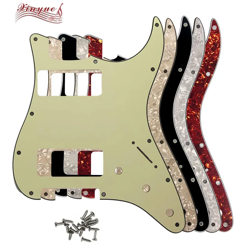 Xinyue Guitar Parts For US 11 Mounting Screw Hole Standard ST 2 P90 Strat HH Humbucker Guitar Pickguard