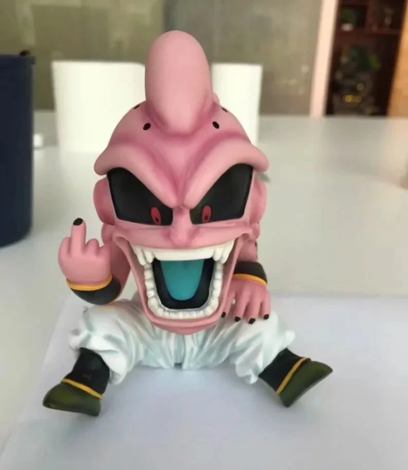 Figuras de acción de Dragon Ball Z, muñecos de 10CM, Super Saiyan, One, Majin, Buu, freezer, regalo celular