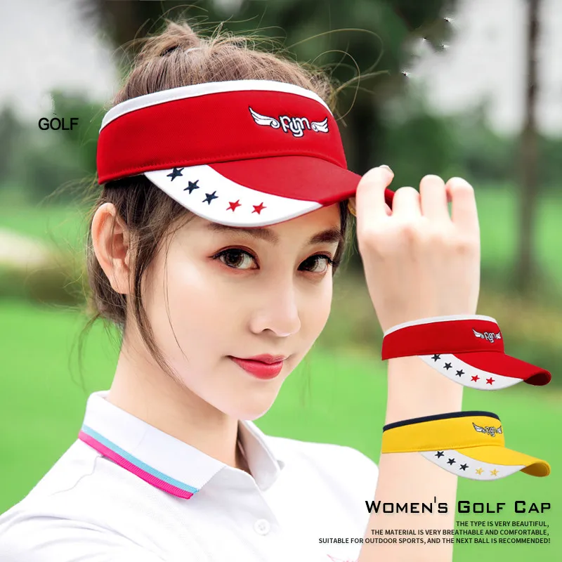 

Golf Hat Ladies Summer Sun Hat Anti-mite Moisture Absorption Easy Dry Thick Sweat Band No Top Breathable Perspiration Catazer