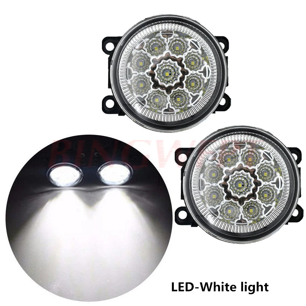 2pcs/lot Car Front Bumper LED fog Lights For Mitsubishi L200 2005 2006 2007 2008 2009 2010 2011 2012 2013 2014 2015 Halogen lamp
