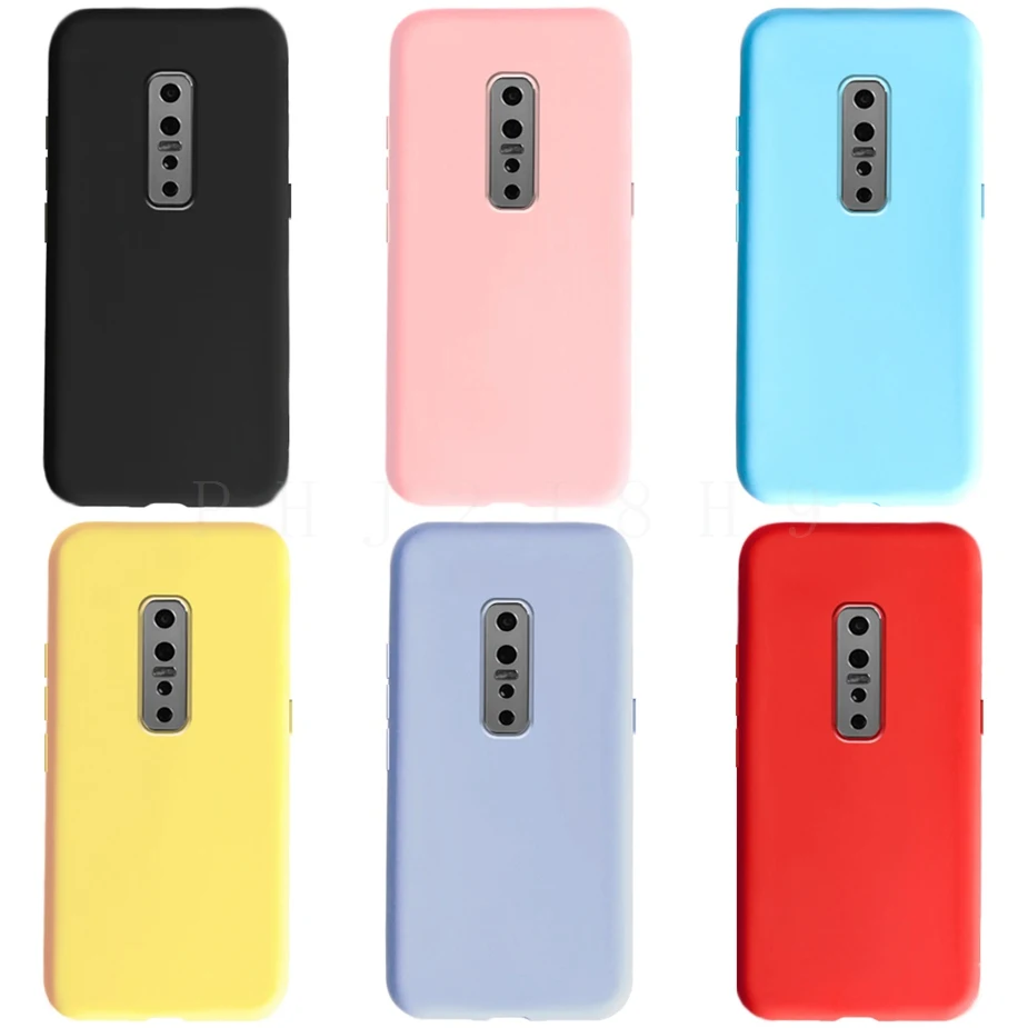 For Vivo V17 Pro Case 1909 1910 Soft Silicone Simple Fashion Candy Back Cover Phone Case For Vivo V17 Pro V17Pro Full Cover Capa