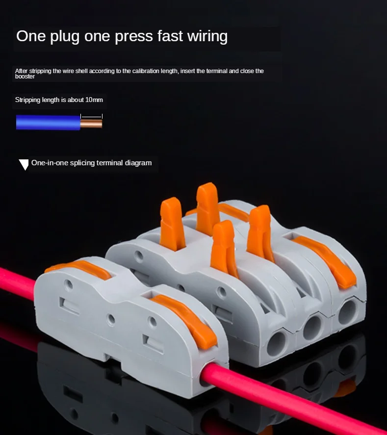 

Splice type wire connector fast connector connection artifact Fast terminal pair connector SPL-1