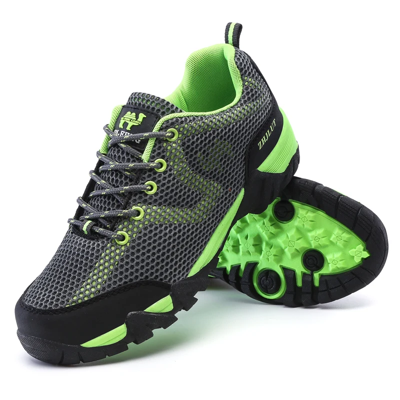 Men Women Outdoor Sports Breathable Hiking Shoes,Mesh Trekking Footwear,Spring Summer Couple Climbing Shoes Male Sport Shoes