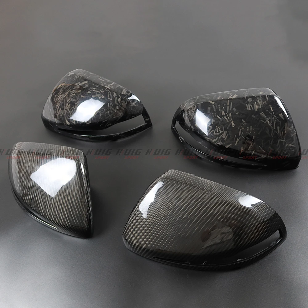 2PCS Carbon Fiber Exterior Mirror Cover Side Wing Rearview Mirror Caps For Mercedes Benz W447 V Class V250 V260 V220 2014-2020