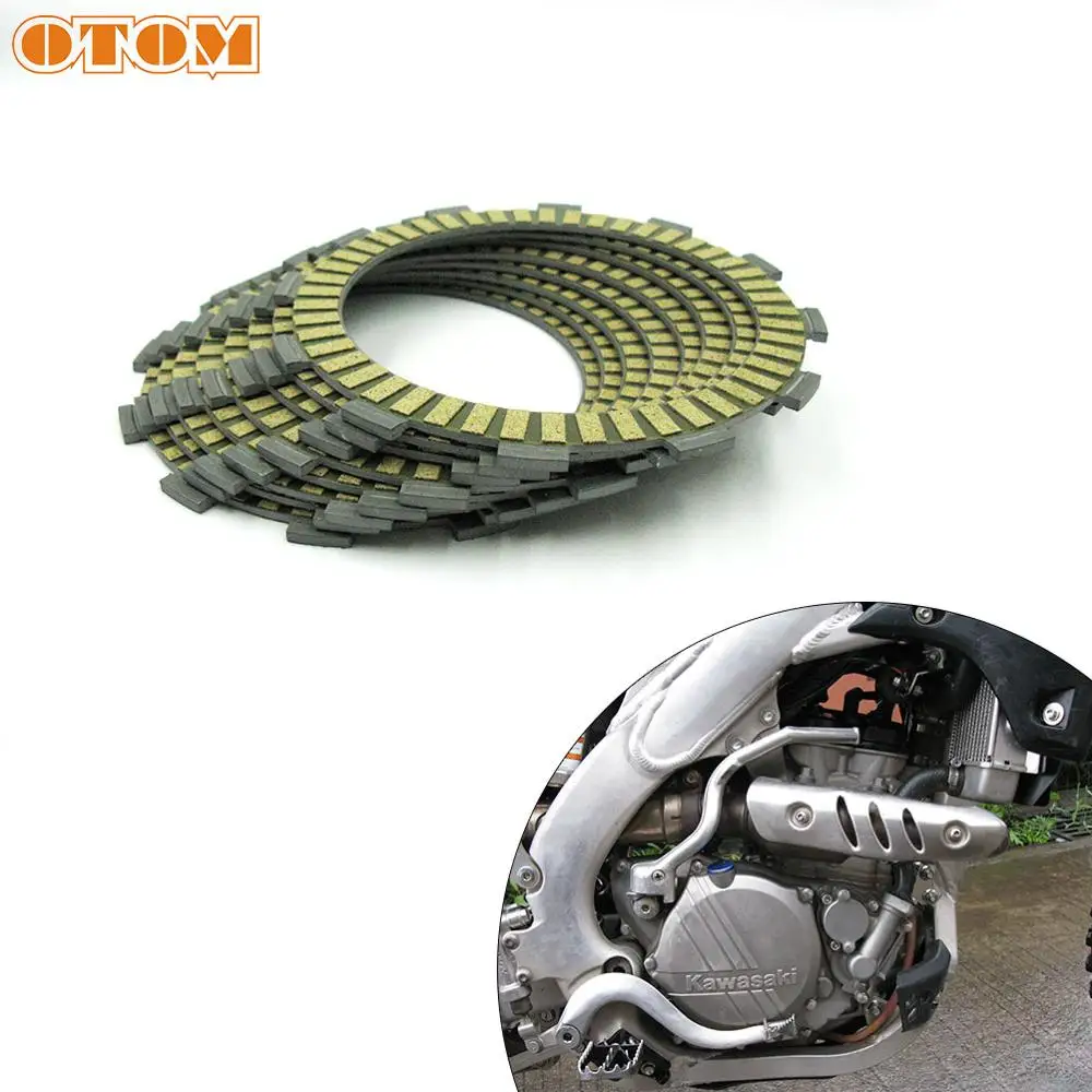 OTOM Motorcycle Friction Clutch Plates Disc Sets For KAWASAKI KX250F KDX250 KX250 KX250 KX500 13088-1089 13088-0018