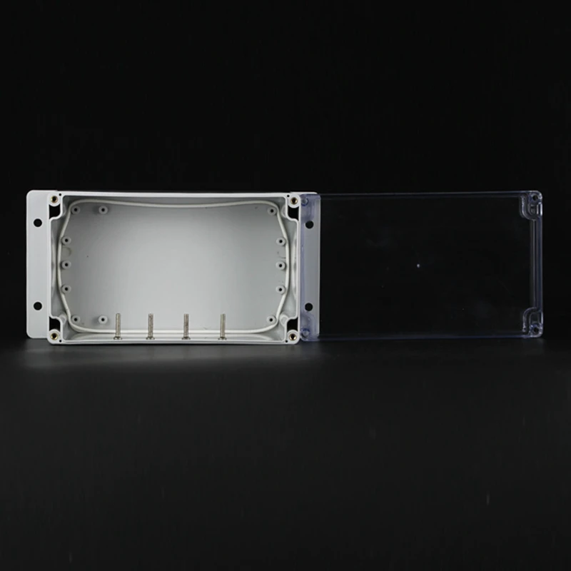 200x120x75mm ABS IP65 Waterproof Plastic Wire Junction Box With Mounted Distribution Clear Enclosure Transparent Project Case