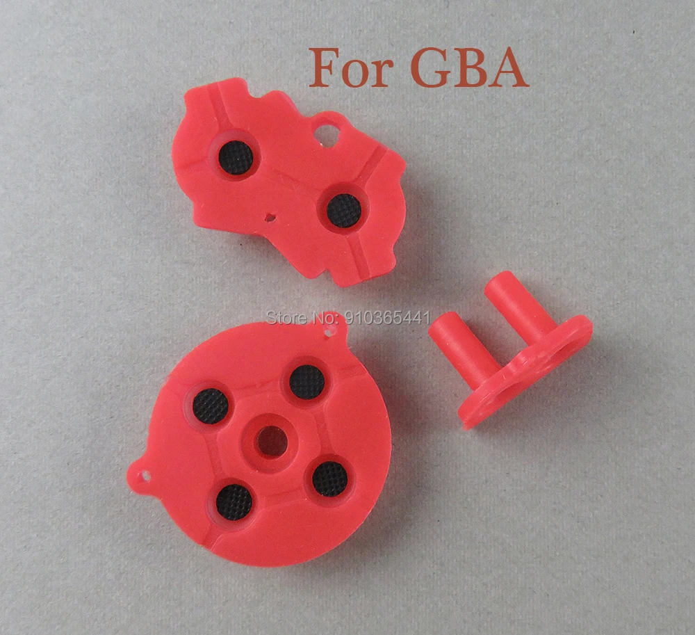 1 مجموعة استبدال أزرار موصلة مطاطية ملونة A-B D-pad لـ نينتندو GameBoy Advance GBA لوحة مفاتيح موصلة من السيليكون #3