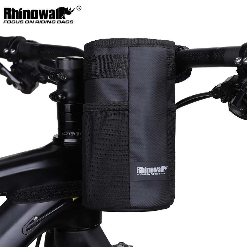 Rhinowalk Bike Bag Bicycle Water Bottle Pocket Pouch Bike Accessories Handlebar Tool Bag Touring Commuting Insulated  Pouch