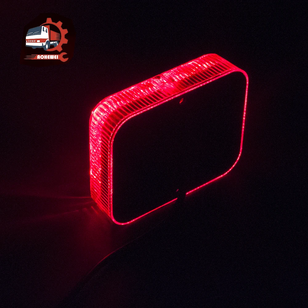 AOHEWEI 1 PC Waterproof Trailer Fog Light for Truck Boat Caravan Driving Tail Rear Lamps Safety Warning Lantern 12 LED Chips