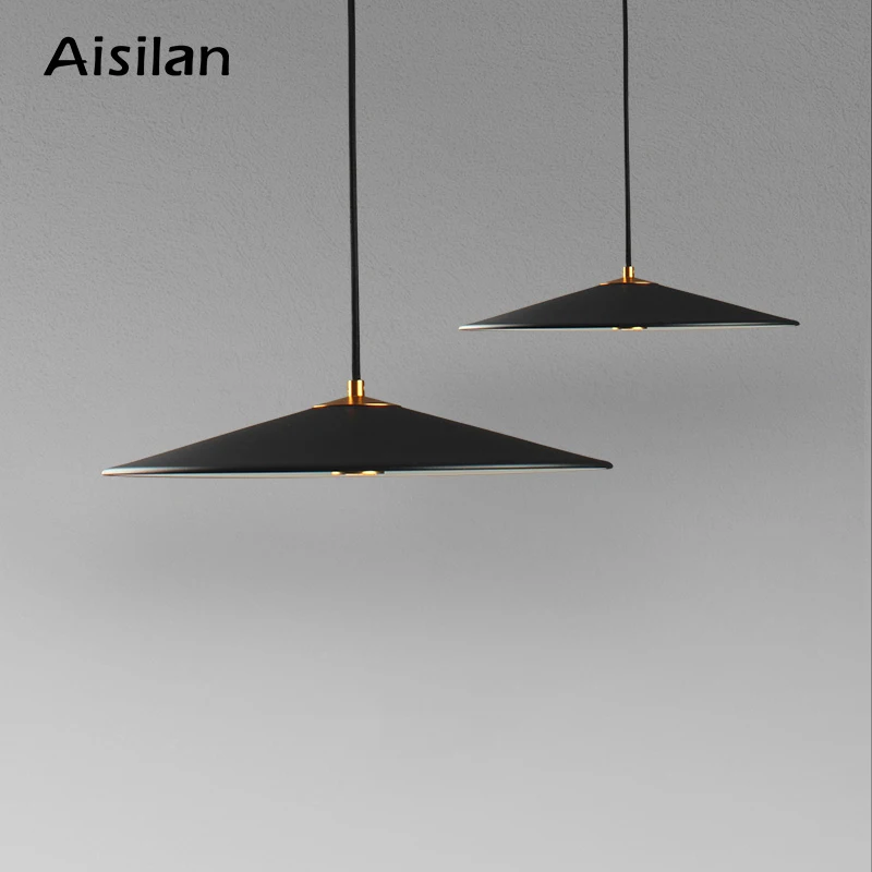 

Aisilan LED Minimalist Pendant Light 12W Hanging Light Modern Nordic Light Luxury Creative Personality Cafe Single Head Bar