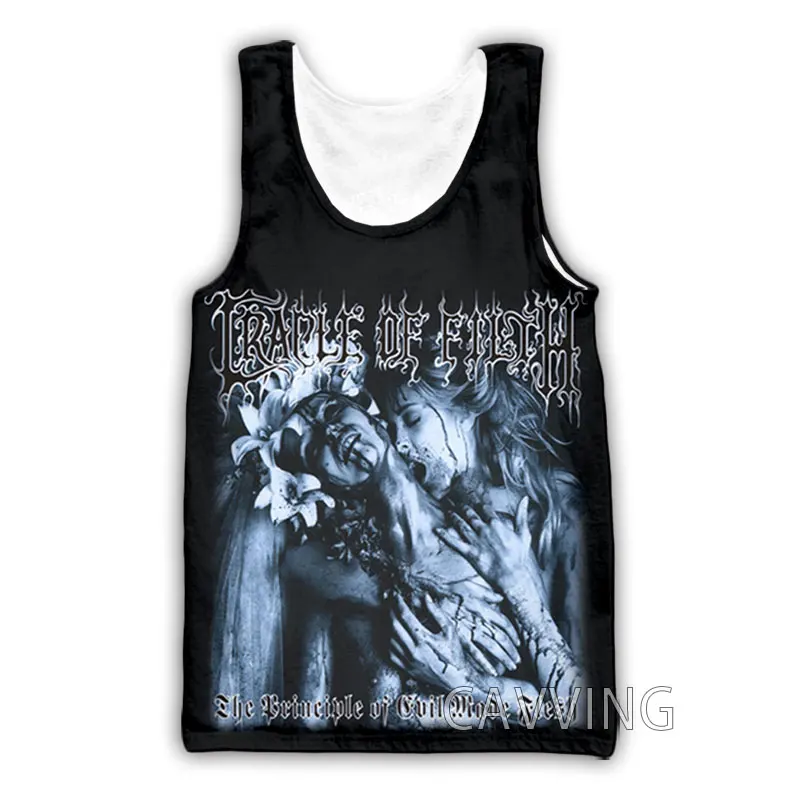 CAVVING 3D Printed  Cradle Of Filth  Tank Tops Harajuku Vest  Summer Undershirt Shirts Streetwear for Men/women